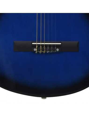Chitarra Classica per Principianti con Custodia Blu 4/4 39"