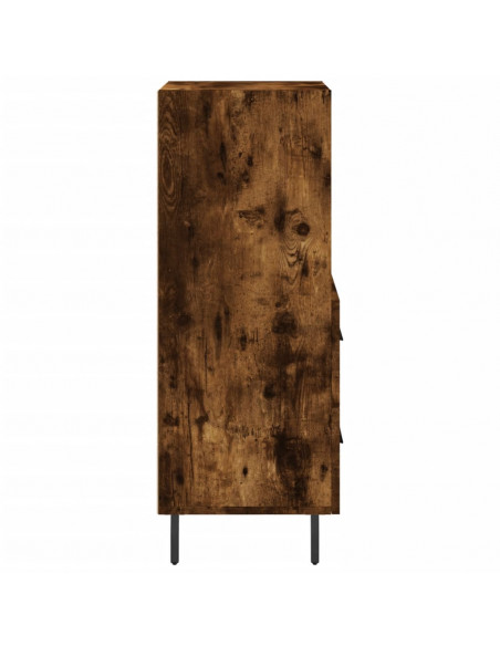 Credenza Rovere Fumo 34,5x34x90 cm in Legno Multistrato