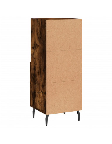 Credenza Rovere Fumo 34,5x34x90 cm in Legno Multistrato