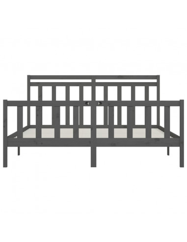 Giroletto Grigio in Legno Massello di Pino 200x200 cm