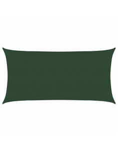 Vela Parasole 160 g/m² Verde Scuro 2,5x4,5 m in HDPE 2