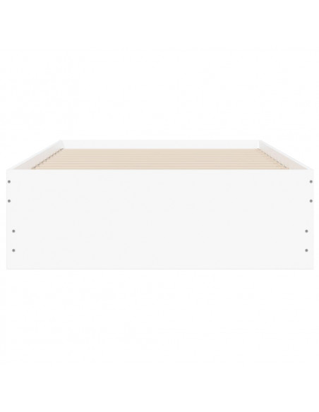 Giroletto con Cassetti Bianco 75x190 cm in Legno Multistrato