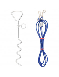 Cavo di Attacco per Cani con Picchetto Terra 3 m 2