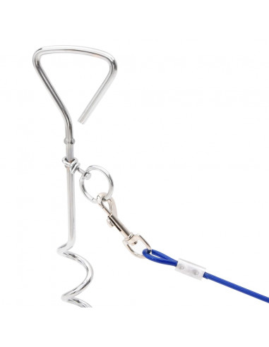 Cavo di Attacco per Cani con Picchetto Terra 3 m