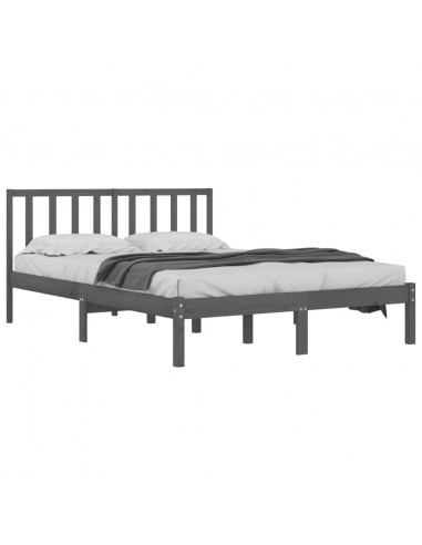 Giroletto Grigio in Legno Massello di Pino 200x200 cm