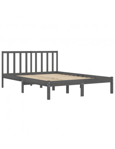 Giroletto Grigio in Legno Massello di Pino 200x200 cm