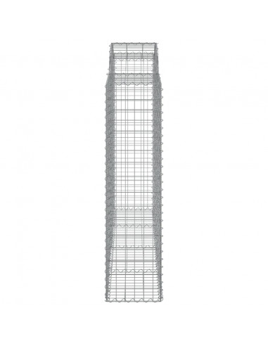 Cesti Gabbioni ad Arco 8 pz 200x50x160/180 cm Ferro Zincato