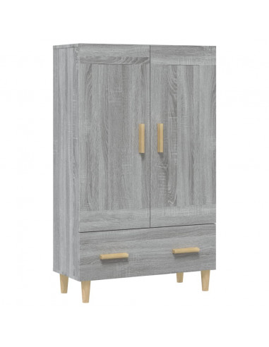 Credenza Grigio Sonoma 70x31x115 cm in Legno Multistrato
