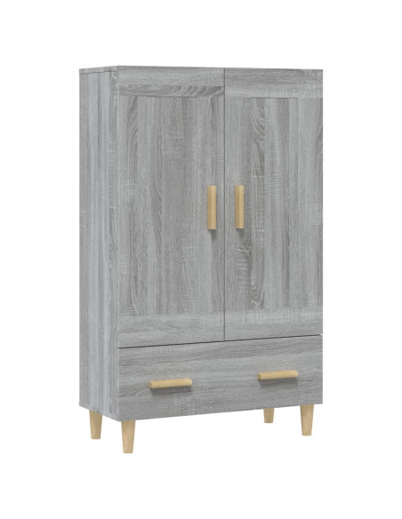 Credenza Grigio Sonoma 70x31x115 cm in Legno Multistrato
