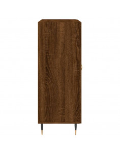 Credenza Rovere Marrone 69,5x34x90 cm in Legno Multistrato 2