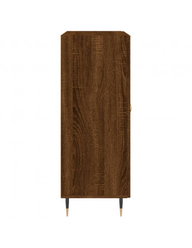 Credenza Rovere Marrone 69,5x34x90 cm in Legno Multistrato