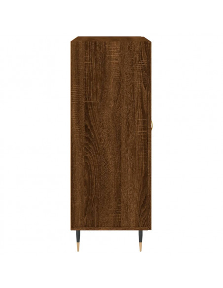 Credenza Rovere Marrone 69,5x34x90 cm in Legno Multistrato