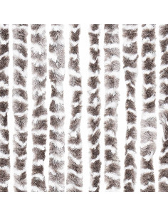 Zanzariera Grigio Talpa e Bianco 100x220 cm Ciniglia