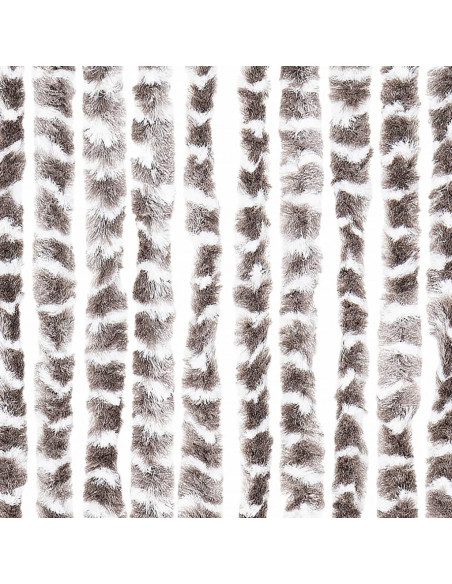 Zanzariera Grigio Talpa e Bianco 100x220 cm Ciniglia