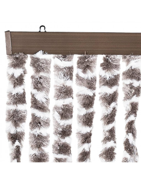 Zanzariera Grigio Talpa e Bianco 100x220 cm Ciniglia