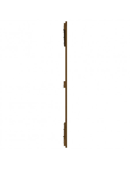 Testiera da Parete Miele 127,5x3x110 cm Legno Massello di Pino