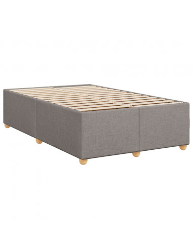 Giroletto a Molle con Materasso Tortora 120x200 cm in Tessuto
