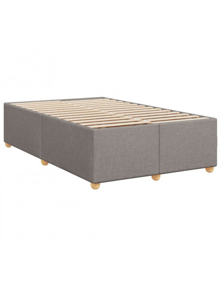 Giroletto a Molle con Materasso Tortora 120x200 cm in Tessuto