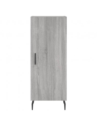 Credenza Grigio Sonoma 34,5x34x180 cm in Legno Multistrato