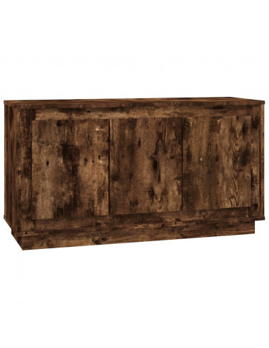 Credenza Rovere Fumo 102x35x55 cm in Legno Multistrato
