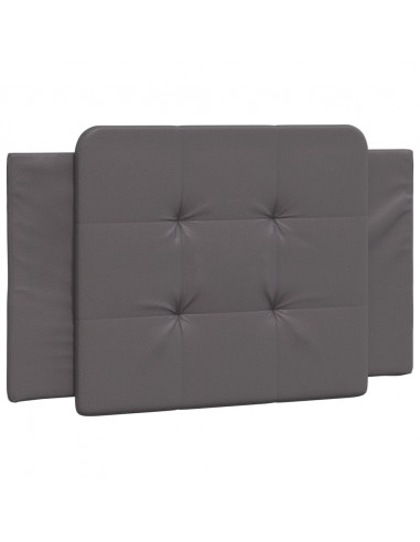 Giroletto con Luci LED Grigio 80x200 cm in Similpelle