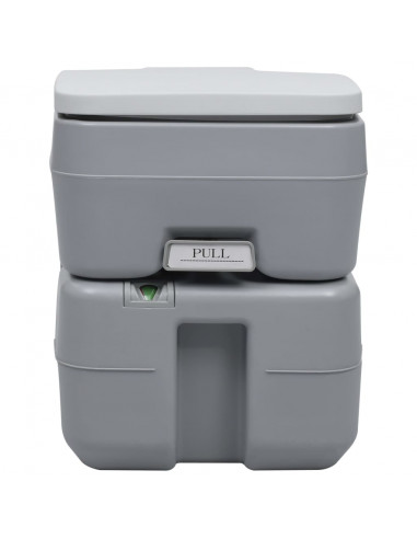 WC Portatile per Campeggio Grigio 20+10 L