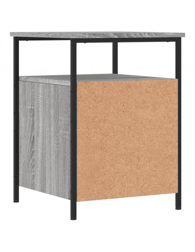 Comodino Grigio Sonoma 44x45x60 cm in Legno Multistrato