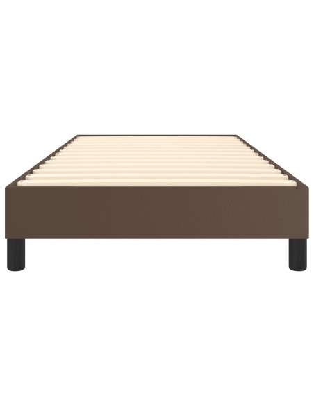 Giroletto a Molle Marrone 80x200 cm in Similpelle