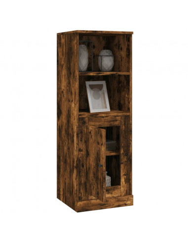 Credenza Rovere Fumo 36x35,5x103,5 cm in Legno Multistrato