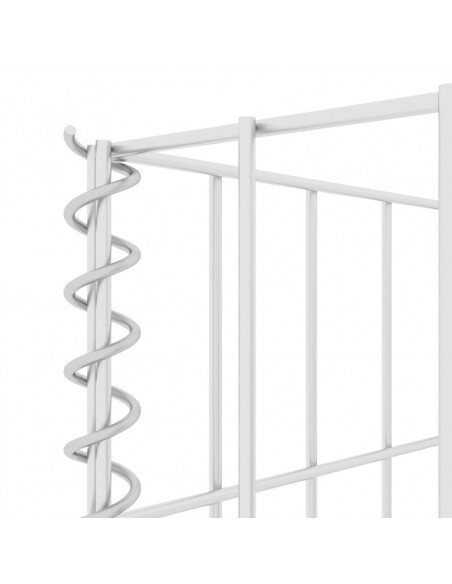 Gabbione Fioriera ad "H" in Filo di Acciaio 260x40x80 cm