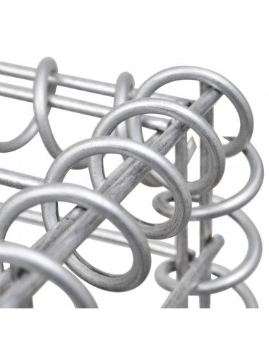 Gabbione Fioriera ad "H" in Filo di Acciaio 260x40x100 cm