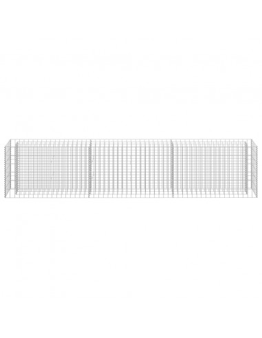 Gabbione Letto Rialzato in Acciaio Zincato 270x30x60 cm