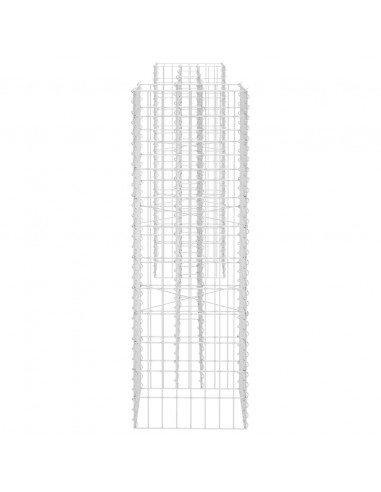 Gabbione Fioriera ad "H" in Filo di Acciaio 260x40x120 cm