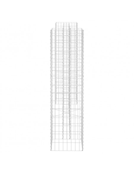 Gabbione Fioriera ad "H" in Filo di Acciaio 260x40x150 cm