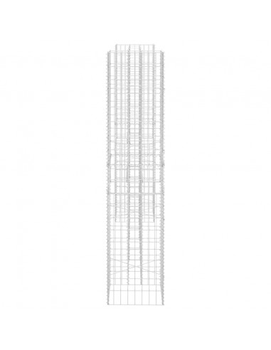 Gabbione Fioriera ad "H" in Filo di Acciaio 260x40x180 cm