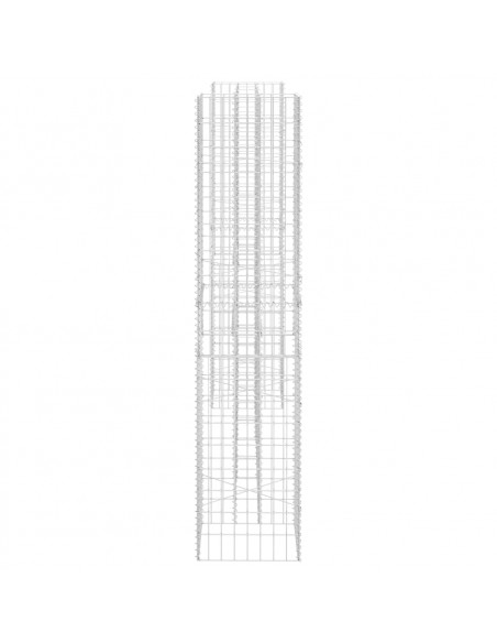 Gabbione Fioriera ad "H" in Filo di Acciaio 260x40x180 cm