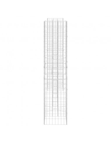 Gabbione Fioriera ad "H" in Filo di Acciaio 260x40x200 cm