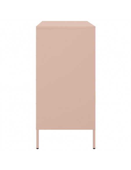 Credenza Rosa 68x39x79 cm in Acciaio