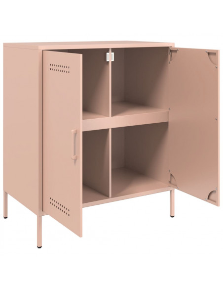 Credenza Rosa 68x39x79 cm in Acciaio