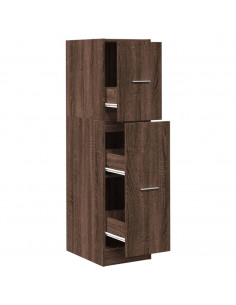 Armadietto da Farmacia Rovere Marrone 30x41x118 cm Truciolato 2