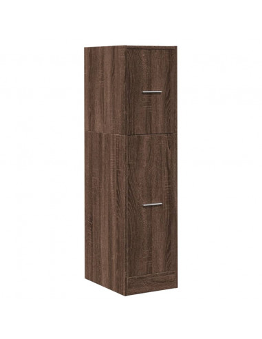 Armadietto da Farmacia Rovere Marrone 30x41x118 cm Truciolato