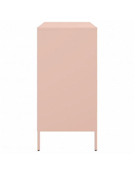 Credenza Rosa 68x39x79 cm in Acciaio