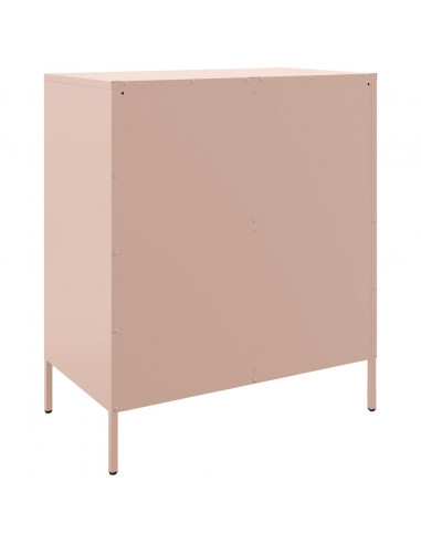 Credenza Rosa 68x39x79 cm in Acciaio