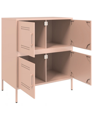 Credenza Rosa 68x39x79 cm in Acciaio