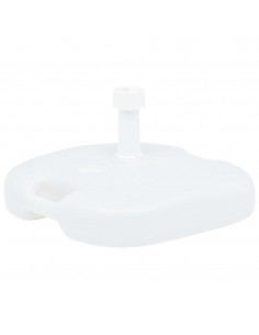 Base Ombrellone Riempibile con Sabbia/Acqua 16L Bianca Plastica 2