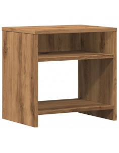 Comodino Rovere Artigianale 40x30x40 cm in Legno Multistrato 2
