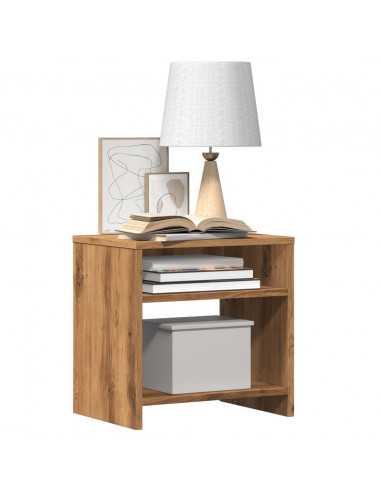 Comodino Rovere Artigianale 40x30x40 cm in Legno Multistrato