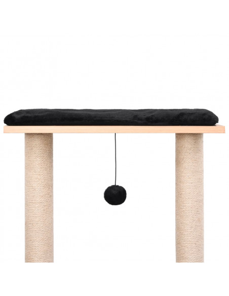Albero per Gatti con Tappeto Tiragraffi in Sisal 129 cm