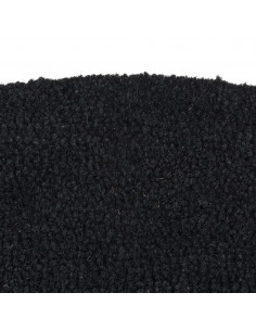 Zerbino Nero Mezzo Rotondo 60x90 cm Fibra di Cocco 2