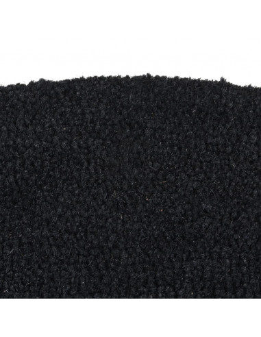 Zerbino Nero Mezzo Rotondo 60x90 cm Fibra di Cocco